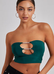 Diamante Detail Boob Tube