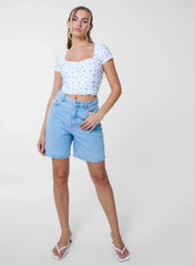Broderie Ditsy Crop Top