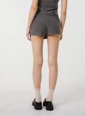 Pinstripe Wrap Front Skort