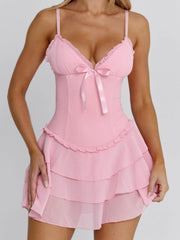EVANIA MINI DRESS PINK