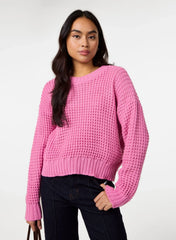Waffle Knit Crop Jumper
