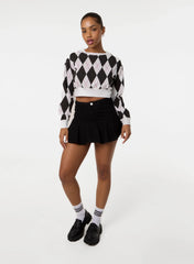 Long Sleeve Diamond Top