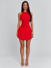 CALLA MINI DRESS RED