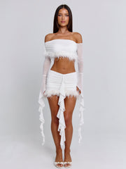 Gilda Mini Skirt White
