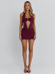 KARIEL MINI DRESS PURPLE