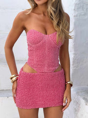 LOCKI MINI DRESS HOT PINK