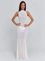 LORIEL MAXI DRESS WHITE