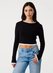 Contrast Knitted Jumper