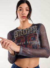 Mesh Athleisure Long Sleeve Net Top