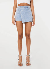 Diamante Denim Skort