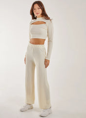 Soft Brushed Rib Flares