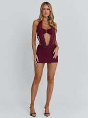 KARIEL MINI DRESS PURPLE