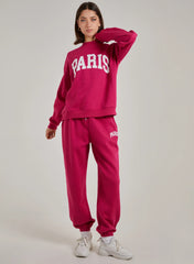 Paris Slogan Joggers