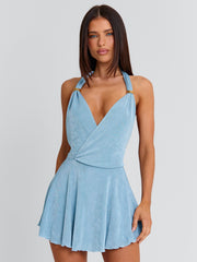 SAIDEE MINI DRESS BLUE