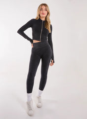 Active Rib Double  Zip Top