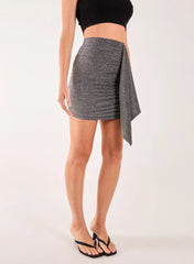 Draped Mini Skirt