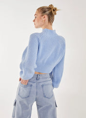 High Neck Knitted Jumper