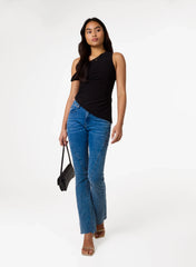 Asymmetric Butterfly Hem Top