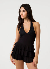Lace Ruffle Playsuit