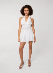 Diamante Slinky Halter Dress