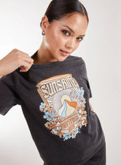 Sunshine Acid Wash Tee
