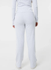 Wide Leg Ribbed Trousers