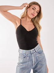 Slinky Twist Front Bodysuit