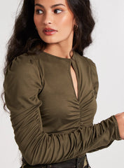 Keyhole Front Crop Top