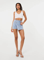 Diamante Denim Skort