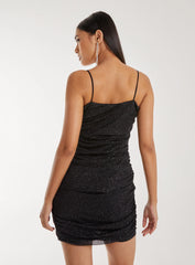 Sparkle Strappy Mesh Dress