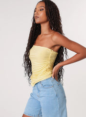 Ruched Slinky Bandeau Top