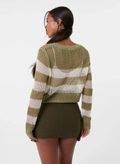 Stripe Crochet Jumper