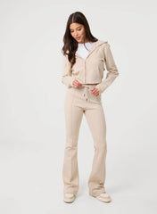 Pin Tuck Jersey Flares
