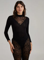 Web Mocked Mesh Bodysuit