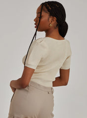 Scoop Neck Knit Crop Top