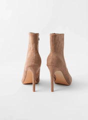 Suedette Heeled Boots