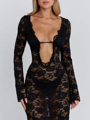MARIEL MAXI DRESS BLACK