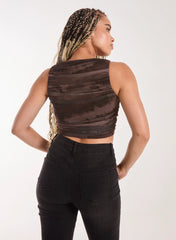 Ruched Racer Top