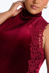 Class Meets Confidence Velvet Maxi Dress
