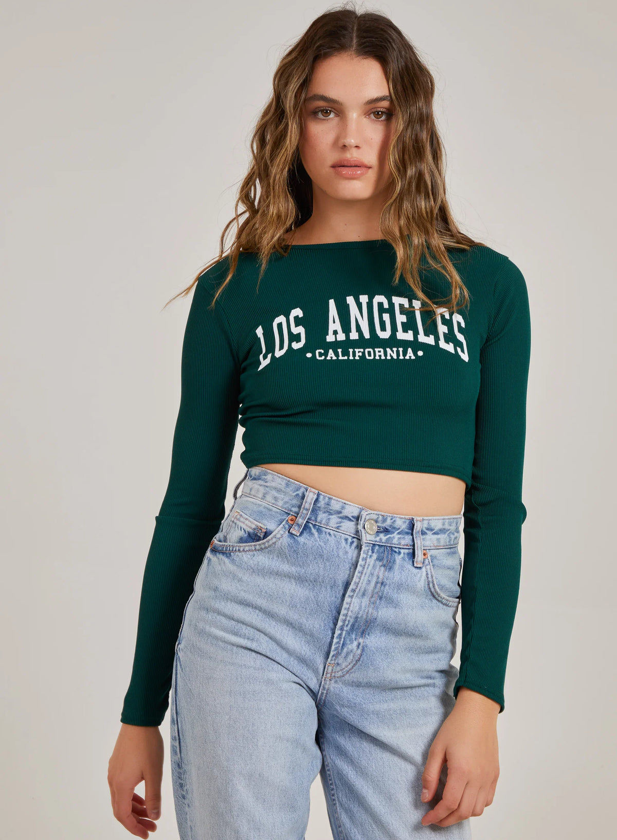 Los Angeles Varsity Print Top