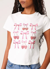 Diamante Bow T-shirt