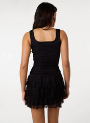 Lace Square Neck Dress