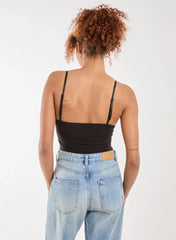Ruched Cupped Bodysuit