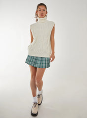 Sleeveless Knit Turtleneck