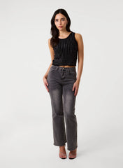Diamante Ribbed Vest