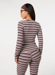 Stripe Crew Neck Top