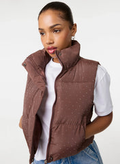 Diamante Puffer Gilet