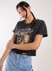 Fierce Graphic Distressed Washed Tee