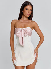 LOVETA MINI DRESS IVORY