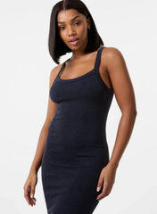 Washed Ribbed Racer Dress